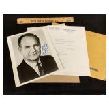 Sen George McGovern Autographed Photo, Letter &