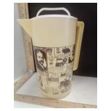 Montgomery Ward Lidded Plastic Pitcher Featuring