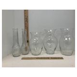 Clear Glass Vases 5