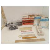 Binder Clips 3 Bags, Gummed Labels, Staples,