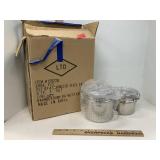Stainless Steel Canisters NIB 4
