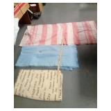 Joy Peace Happiness Lap Blanket, Blue Full Bed