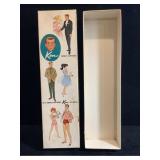 Vintage 1961 Mattel Barbie Ken Brunette Doll Box