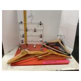 Various Hangers Including Setwell Wooden Hangers