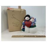 Snowcouple Holiday Decor Heart