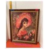 Lithograph Print 'Serenade In Pink' By Jean Maio