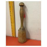 Antique Wooden Tamper Stomper Attitude Adjuster