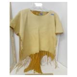 Native American  Buckskin Fringed Top