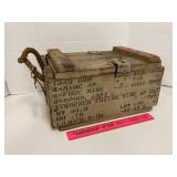 US Military Wooden Detonator Fuze Box