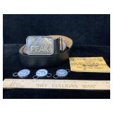 Peak Belt Buckle & Zippo ? Keychains & Bell P