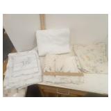 Twin Fitted Sheet, Floral Pink Bows Full Flat