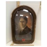 Convex Bubble Glass portrait of Young Man in
