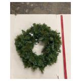 Faux Pine Holiday Wreath Lighted