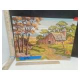 Paint By Number Autumn  Barn Scene