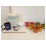 Lidded Plasticware, Coffee Mugs 2  Woven Drink