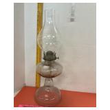 Queen Ann Clear Glass Oil Lamp #2