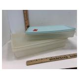 Vintage Tupperware Rectangle Containers