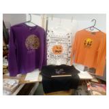 Purple Full Moon Sweatshirt sz XL, White Happy