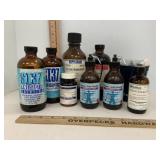 Various Vintage Antiseptic Bottles