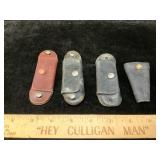 Vintage Leather Pocket Knife ? Pouches