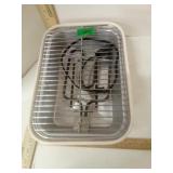 Contemporary  White Stoneware Electric Indoor