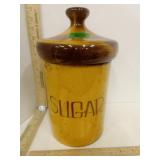 Harvest Yellow Ceramic Sugar Canister by Holiday