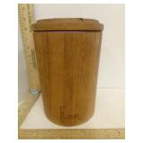 Cornwall Wood & Plastic Flour  Canister