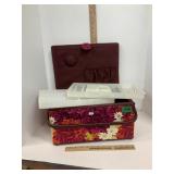 Sewing Box W/ 2 Trays