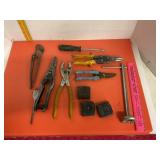 Adjustable Sink Wrench Pliers Measure Tape & More