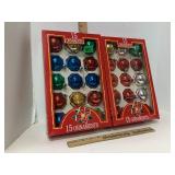 30 Holiday Ornaments In Box