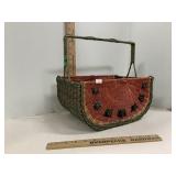 Watermelon Wicker Basket