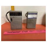 GE 7-2582A & Panasonic RF 503 Transistor Radioï¿½s