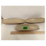 Brown & Cream Glazed Ceramic Corn On The Cob