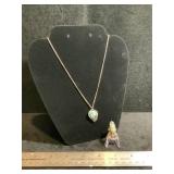 Vtg Native American Turquoise ? Necklace & S