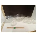 Frosted Glass Fruit Bowl, Crystal D