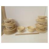 Pfaltzgraff Village Stoneware Cups 7 & Saucers 8