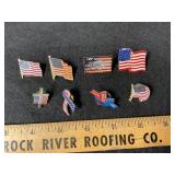 Patriotic US Flag Lapel Pins
