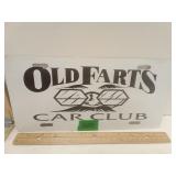 Old Farts Metal Car Club Plate