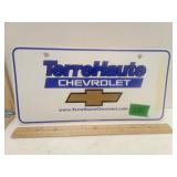 Terre Haute Chevrolet  Plastic Plate