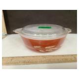 Pyrex Corning Harvest Wheat Covered Burnt Orange