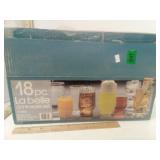 18 PC La Belle Drinkware Set in Box