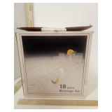 CRISA 18 PC Beverage Set  in Box