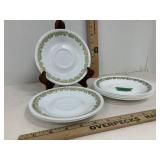 Corelle Crazy Daisy Spring Blossom Green Saucers 7