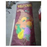 Welcome Autumn Cornucopia Flag/Banner