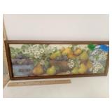 Framed Fruit & Floral Print