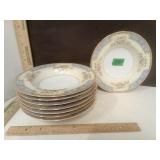 NORITAKE Porcelain Cerulean Soup/Salad Bowls 8