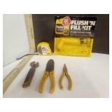 FLUSH & FILL KIT, 25ft Tape Measure,  Vise-Grip