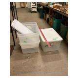 Storage Totes 5  1 Has No Lid
