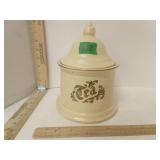 Pfaltzgraff Village Stoneware Tea Canister W Lid