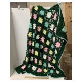 Floral Crochet Throw